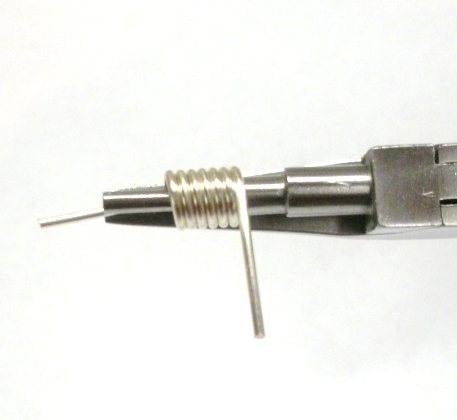 Judy Larson's Wire Basics - Wire Garage Door Spring Link - , Findings & Components, Toggles & Clasps, Earwire & Headpin, Coiling, Coiling Wire, Wire Coiling, garage door spring link